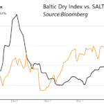 6 month BDI/SALT chart